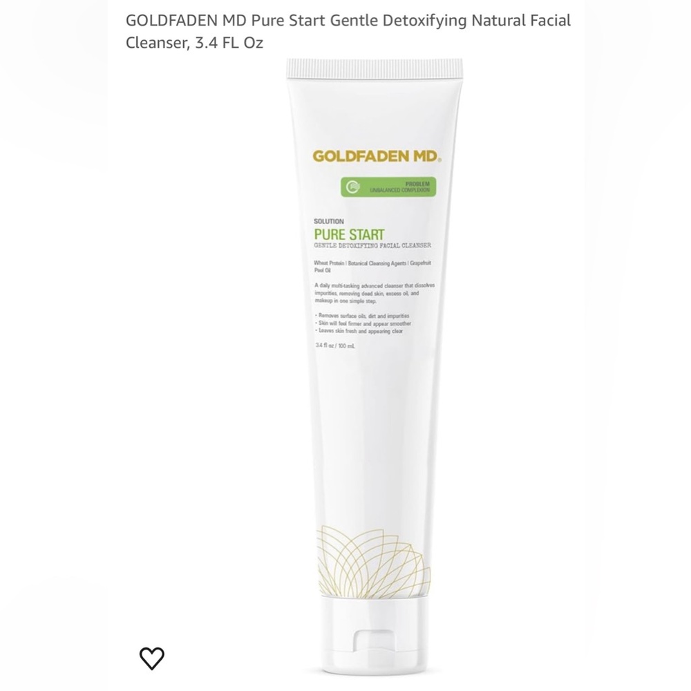 GoldenFaden MD. Gentle detoxifier facial Cleanser